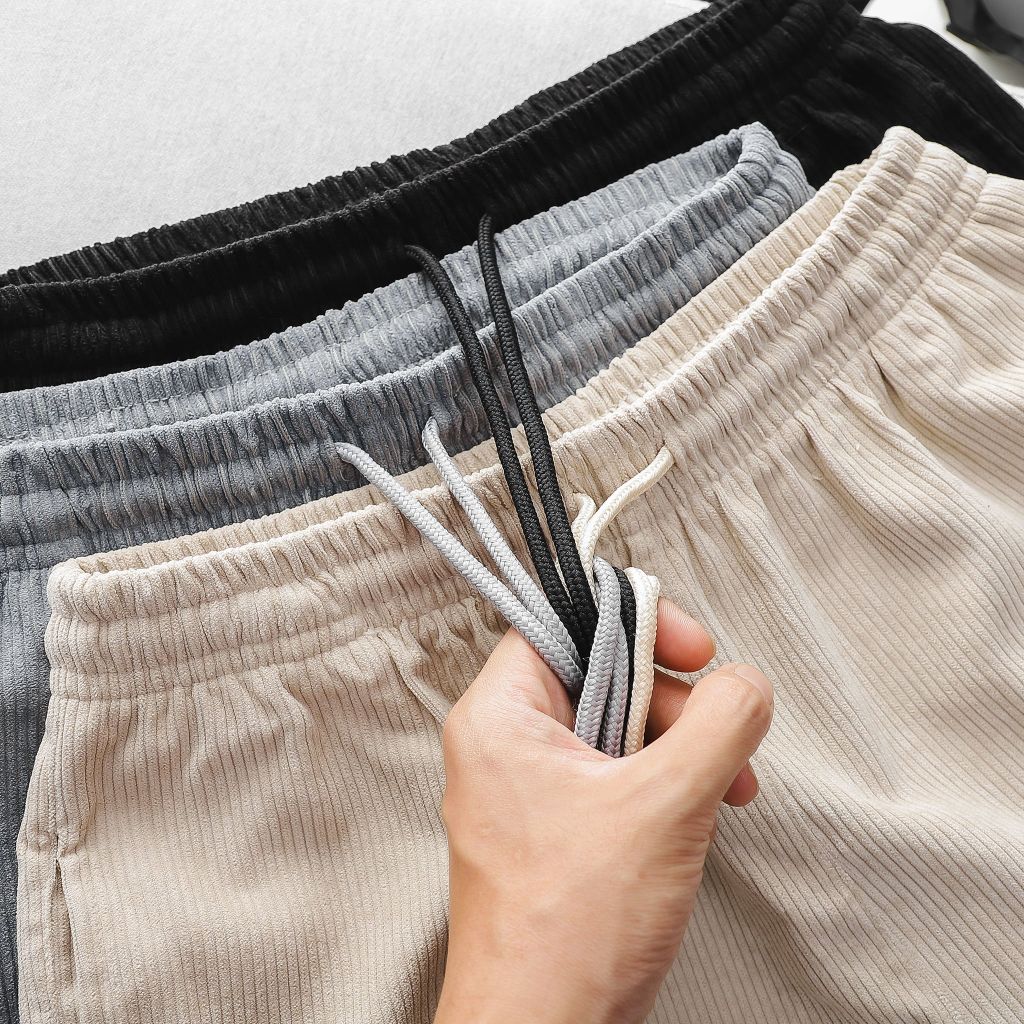 Quần short thun ngắn vải nhung tăm thời trang (Mẫu 10)