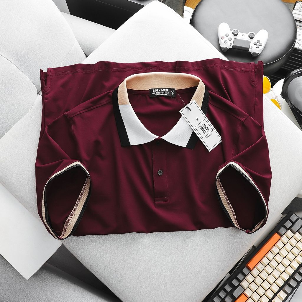 Áo thun polo vải cotton 4 chiều phối cổ 3 màu (mẫu 50)