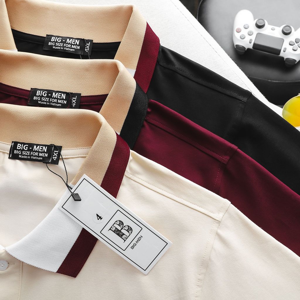 Áo thun polo vải cotton 4 chiều phối cổ 3 màu (mẫu 50)