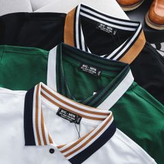 Áo thun polo phối màu thời trang chất cotton (mẫu 52)