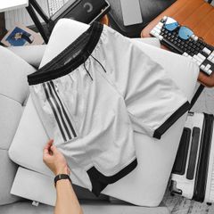 Quần short thun phối màu kẻ sọc bigsize nam cỡ đại (Mẫu 09)