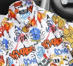 Áo sơ mi tay ngắn họa tiết thời trang bigsize nam (Mẫu 30)