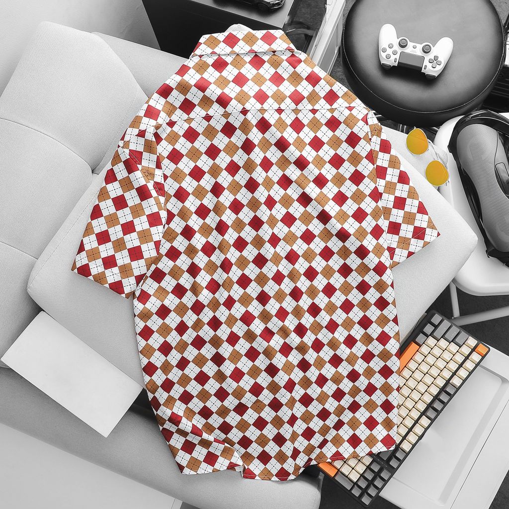 Áo sơ mi tay ngắn họa tiết thời trang bigsize nam (Mẫu 30)