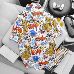 Áo sơ mi tay ngắn họa tiết thời trang bigsize nam (Mẫu 30)