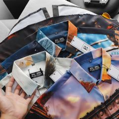 Áo sơ mi tay ngắn họa tiết thời trang bigsize nam (Mẫu 31)