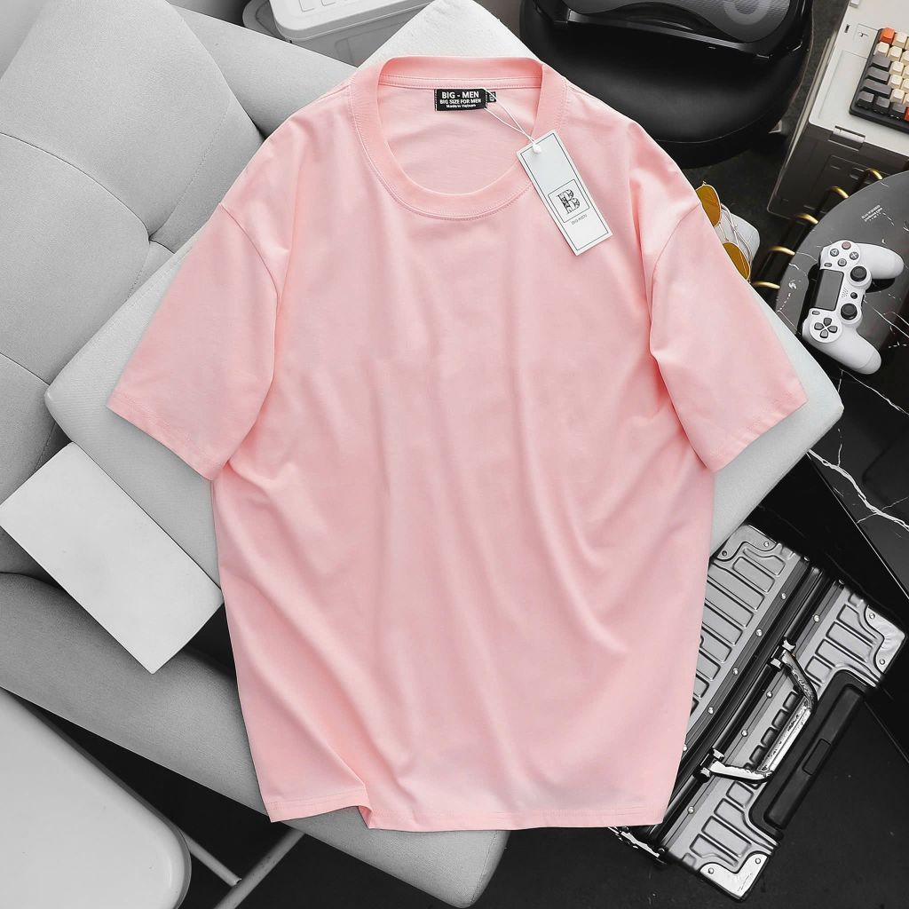 Áo thun, áo phông cotton trơn nhiều màu bigsize nam (Mẫu 15)