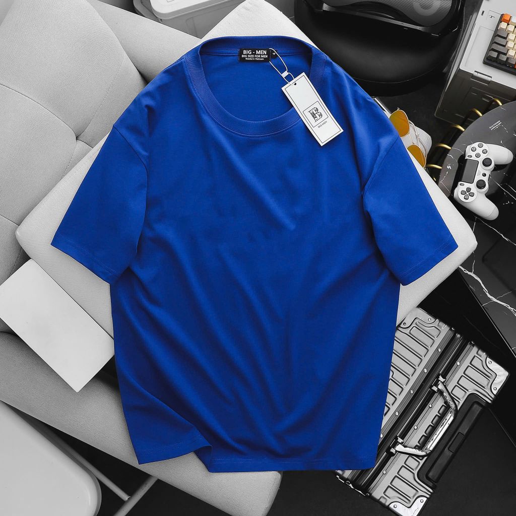 Áo thun, áo phông cotton trơn nhiều màu bigsize nam (Mẫu 15)