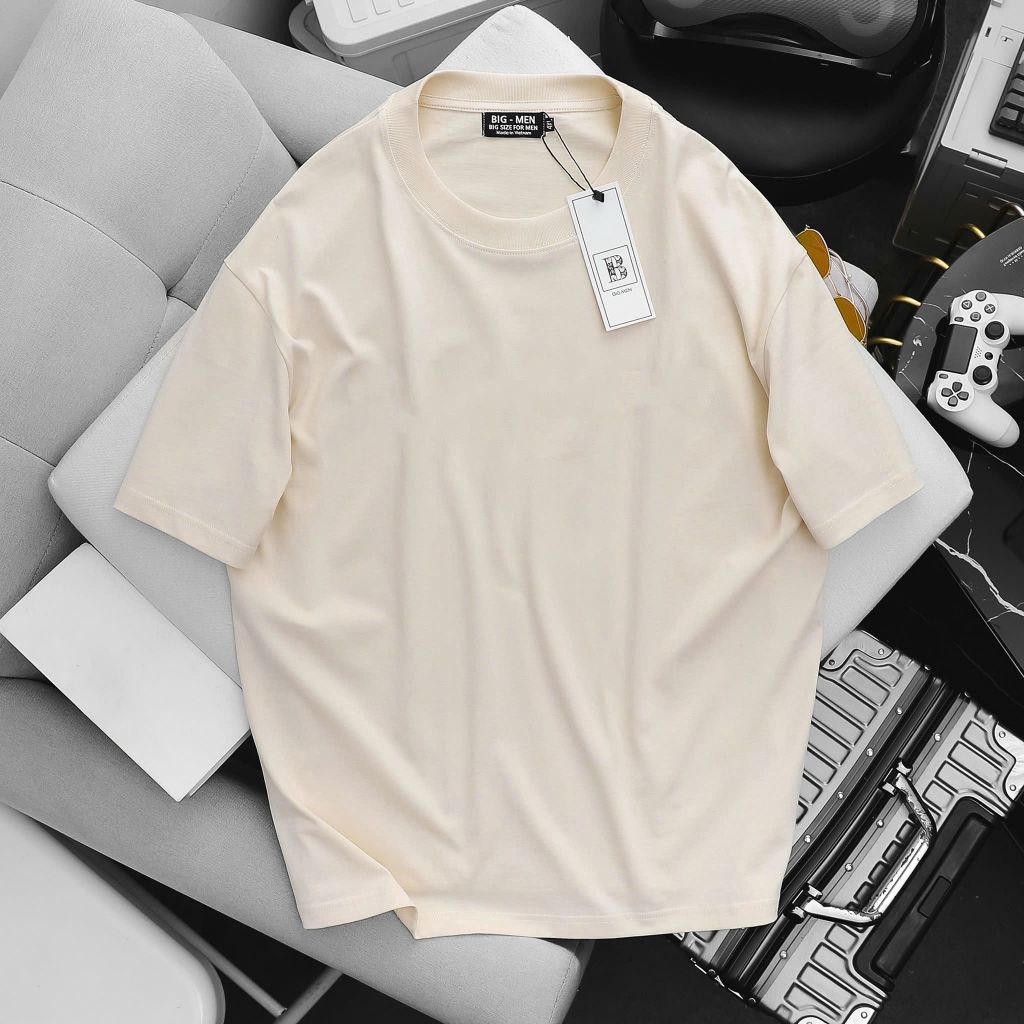 Áo thun, áo phông cotton trơn nhiều màu bigsize nam (Mẫu 15)