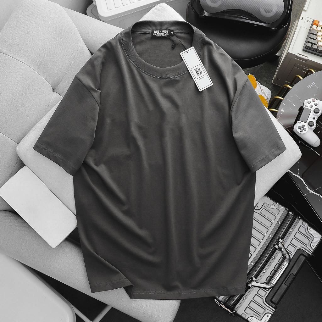 Áo thun, áo phông cotton trơn nhiều màu bigsize nam (Mẫu 15)