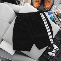 Quần short thun cotton phối 3 sọc thời trang bigsize nam cỡ đại 140kg