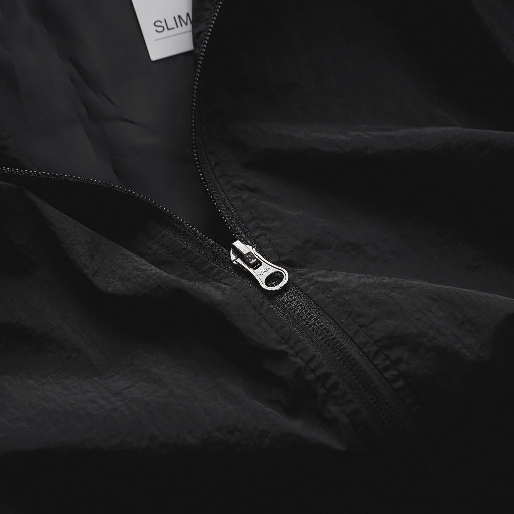 Áo khoác dù viền lai form big size nón có thể tháo rời - 85-130kg