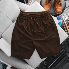 Quần short thun ngắn vải nhung tăm thời trang (Mẫu 10)