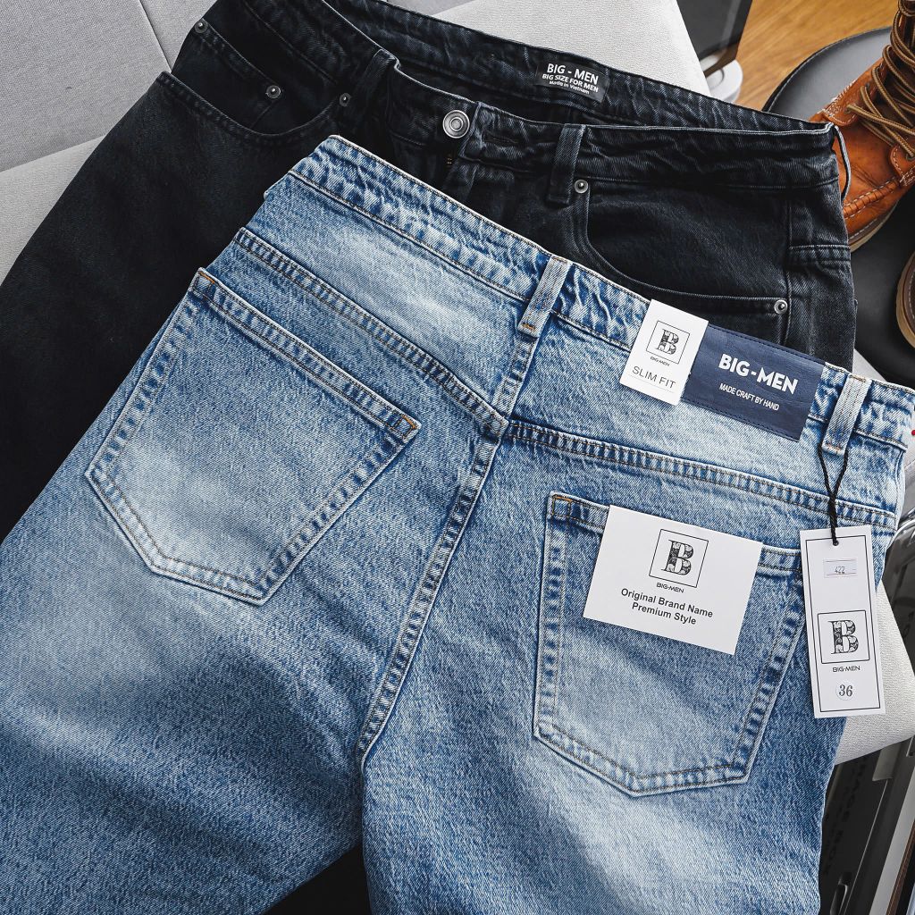 Quần jean dài wash co giãn bigsize nam 85-130kg - Mã 422 421