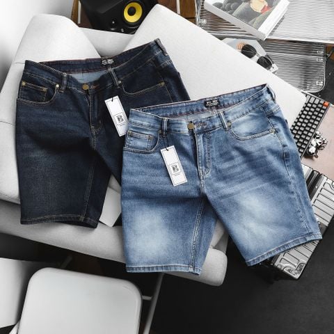 Quần short jean nam bigsize xanh năng động< 130 kg- Mã 014