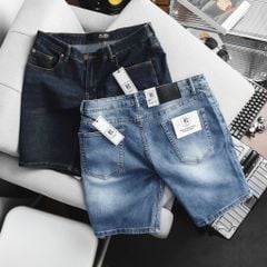 Quần short jean nam bigsize xanh năng động< 130 kg- Mã 014