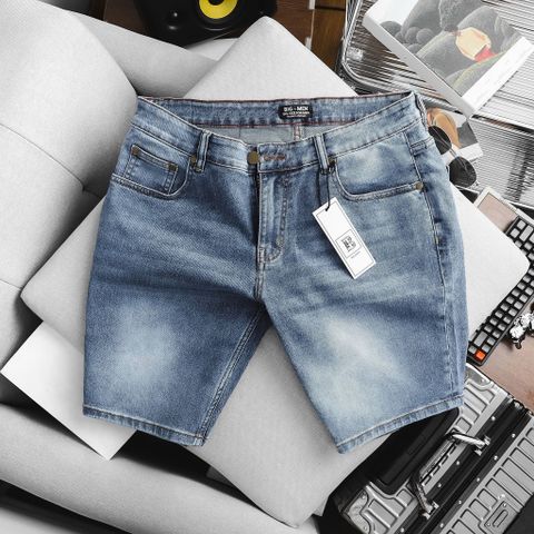 Quần short jean nam bigsize xanh năng động< 130 kg- Mã 014