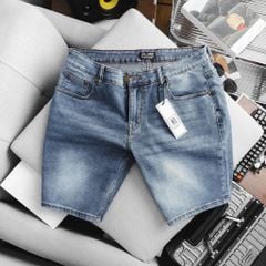Quần short jean nam bigsize xanh năng động< 130 kg- Mã 014