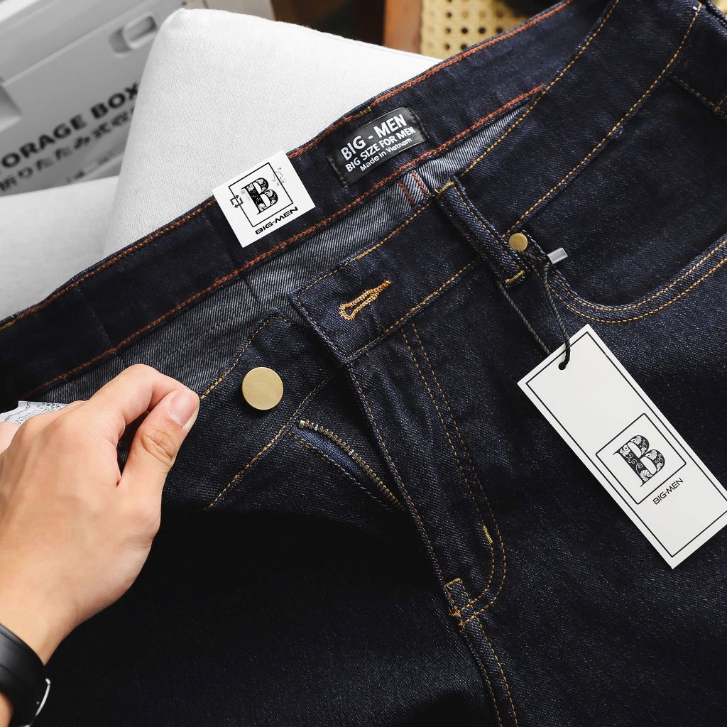 Quần short jean nam bigsize xanh năng động< 130 kg- Mã 018