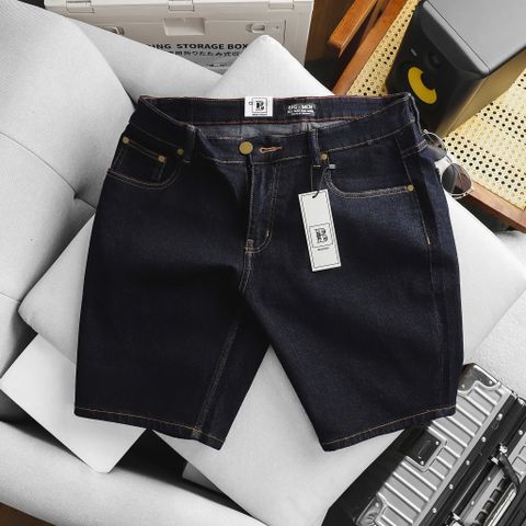 Quần short jean nam bigsize xanh năng động< 130 kg- Mã 018