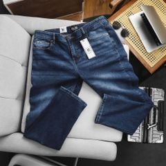 Quần jean dài nam bigsize màu xanh thời trang< 130 kg- Mã 020