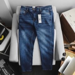 Quần jean dài nam bigsize màu xanh thời trang< 130 kg- Mã 020