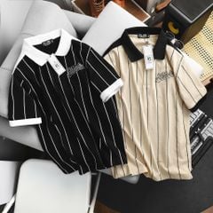 Áo thun polo phối sọc thời trang cỡ đại bigsize nam < 140kg - polo auth