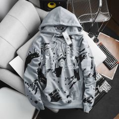 Áo khoác, áo hoodie big size unisex in lụa charm cá tính <130kg