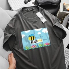 Áo thun cotton cá tính in Con Ong dễ thương bigsize nam< 135 kg