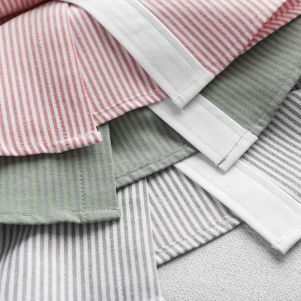 Áo sơ mi tay ngắn sọc dọc vải oxford phối túi thời trang bigsize nam cỡ đại < 140kg