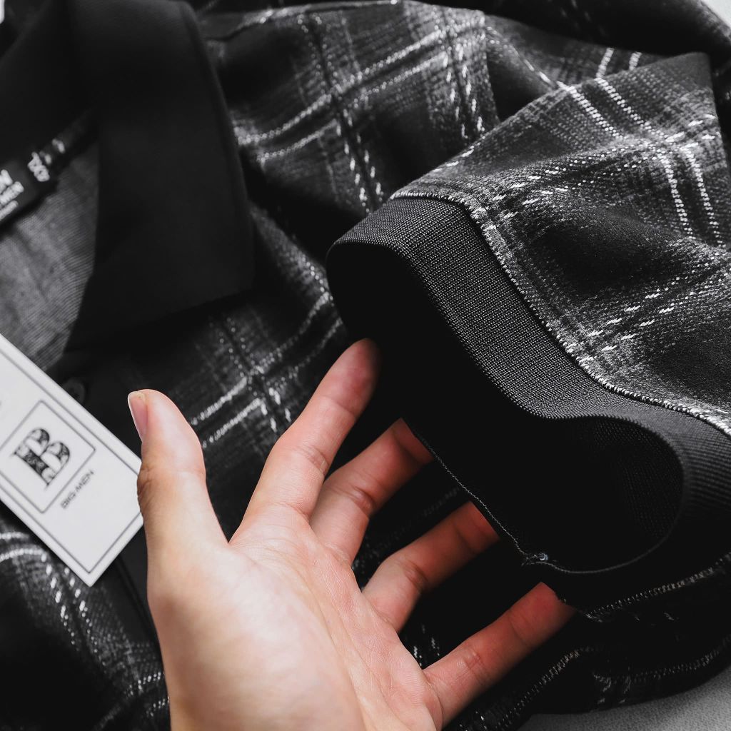 Áo thun polo phối cổ caro thời trang cỡ đại bigsize nam < 140kg