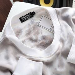 Áo khoác sweater chất vải nỉ loang màu thời trang bigsize nam< 140 kg