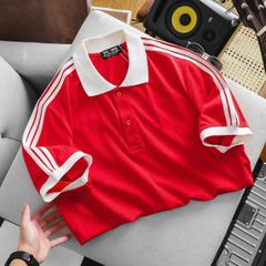 Áo thun polo vải cotton 3 sọc vai thời trang cỡ đại bigsize nam(mẫu 41)