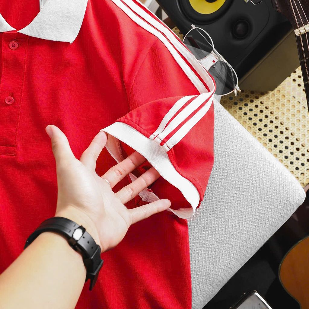 Áo thun polo vải cotton 3 sọc vai thời trang cỡ đại bigsize nam(mẫu 41)