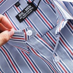 Bigmen.Bigsizemen- Áo sơ mi tay ngắn sọc dọc chất vải oxford thời trang bigsize nam 80-130 kg