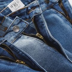 Quần short jean tông xanh lửa đen thời trang bigsize nam cỡ đại < 140kg