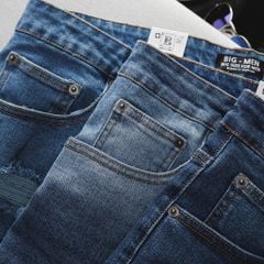 Quần short jean tông xanh lửa đen thời trang bigsize nam cỡ đại < 140kg