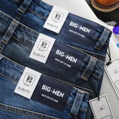 Quần short jean tông xanh wash thời trang bigsize nam cỡ đại < 140kg