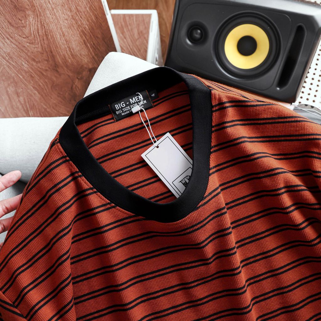 Áo thun sọc ngang thời trang nam bigsize 85-135kg