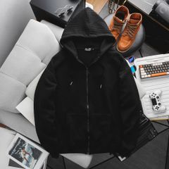 Áo khoác, áo đi nắng unisex họa tiết dập nổi màu đen bigsize nam