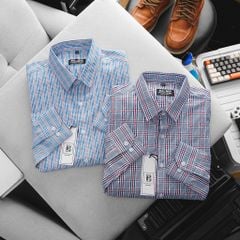 Áo sơ mi tay dài sọc caro thời trang bigsize nam 80-130 kg