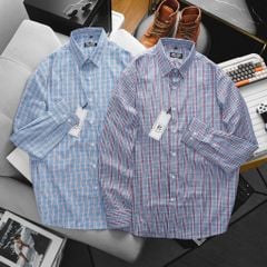 Áo sơ mi tay dài sọc caro thời trang bigsize nam 80-130 kg