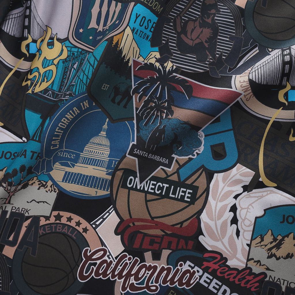 Áo sơ mi tay ngắn họa tiết 3D độc đáo bigsize nam 80- 130 kg