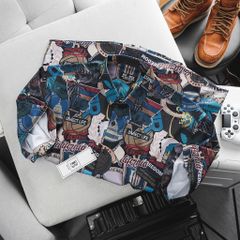 Áo sơ mi tay ngắn họa tiết 3D độc đáo bigsize nam 80- 130 kg