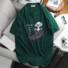 Bigmen.Bigsizemen - Áo thun chất vải cotton in Vịt hài hước, ngộ nghĩnh bigsize nam 85- 135 kg