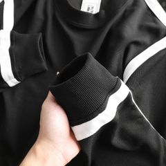 Set bộ quần áo dài tay chất vải cotton phối sọc cá tính bigsize nam < 140 kg