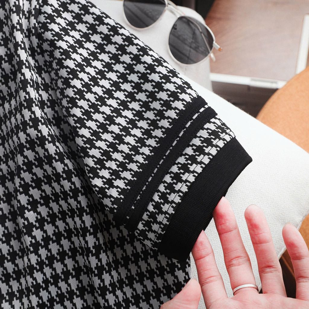 Áo polo chất vải umi phối hoa văn độc lạ bigsize nam< 135 kg