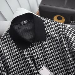 Áo polo chất vải umi phối hoa văn độc lạ bigsize nam< 135 kg