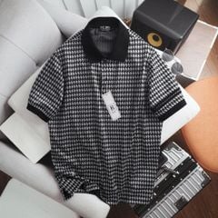 Áo polo chất vải umi phối hoa văn độc lạ bigsize nam< 135 kg