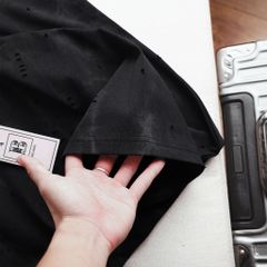 Áo thun chất vải cotton wash rách thời trang bigsize nam 85- 135 kg