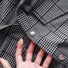 Áo khoác chất vải bố caro co giãn 4 chiều sang trọng, lịch lãm bigsize nam 90- 135 kg